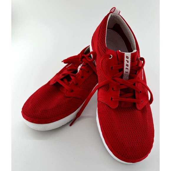 New Balance Men's Sz 9 Red Mesh Lightweight Sneakers, Shoe Sz Diagram in Photos - Picture 1 of 12